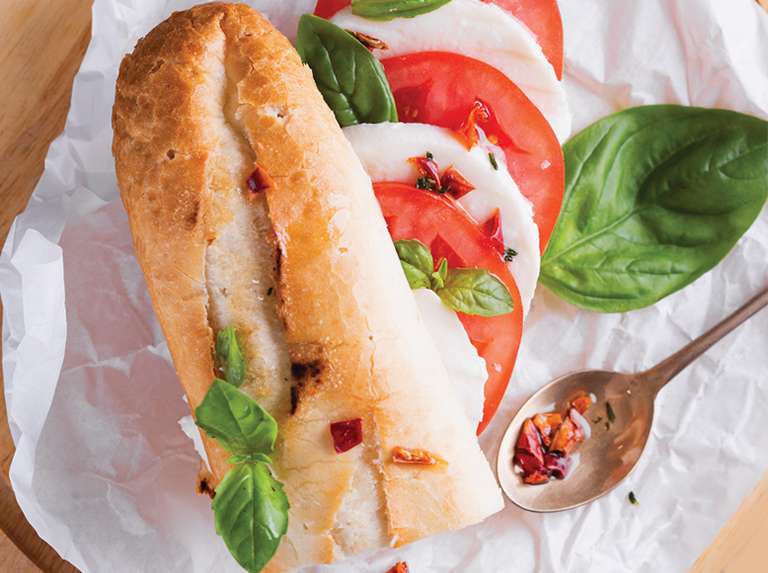Sándwich caprese  - Últimas Noticias