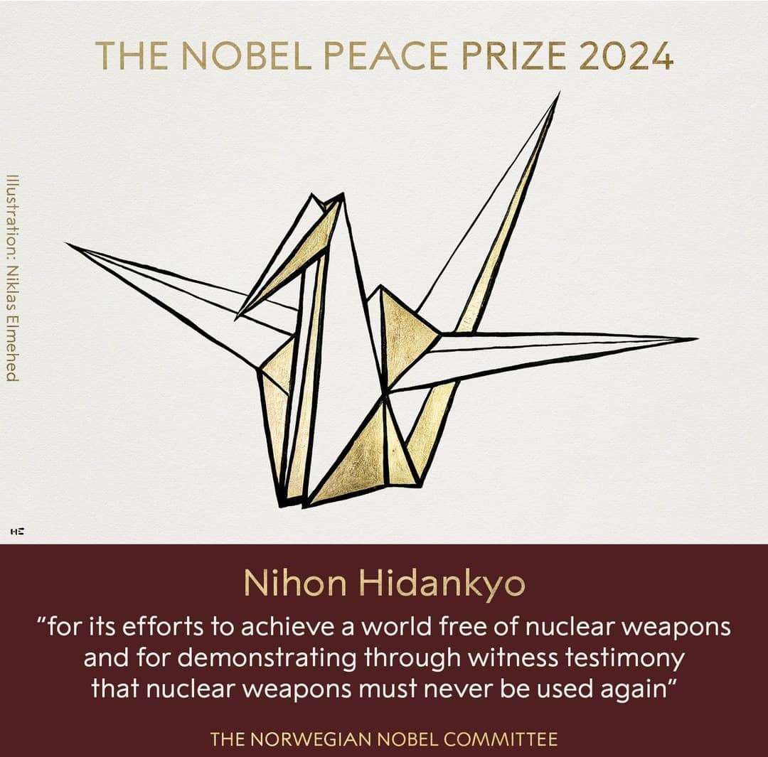 Nobel de la Paz a sobrevivientes de las bombas atómicas caídas en Japón