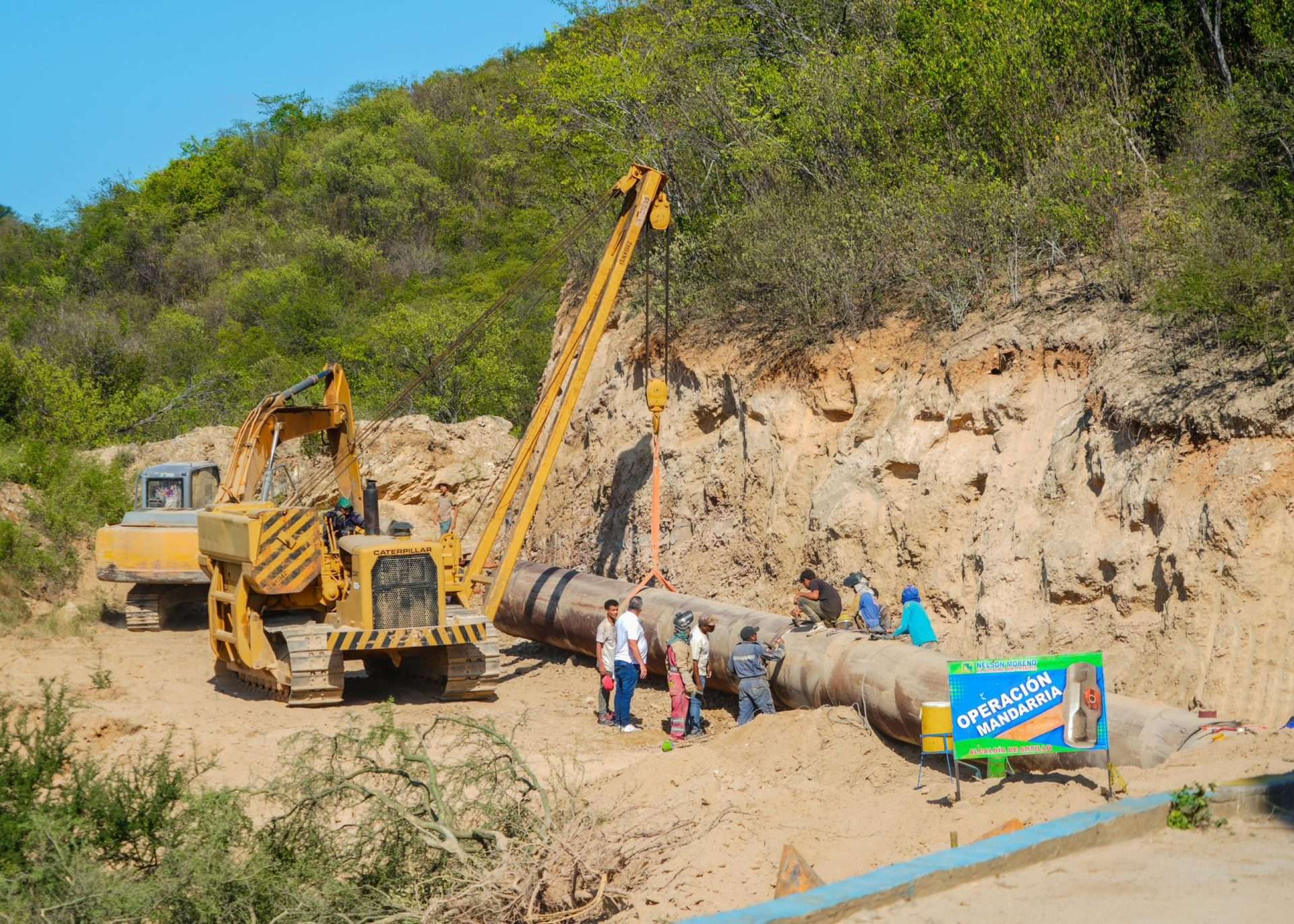 Construyen alimentador de agua en Anzoátegui