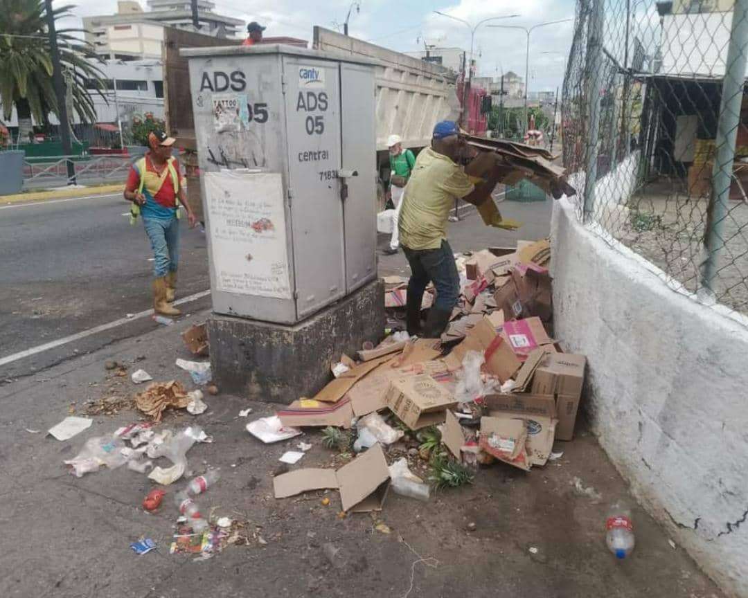 En Valera realizan operativo especial de recolección de desechos sólidos
