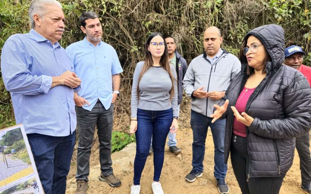 Avanza construcción de muro de contención en El Hatillo