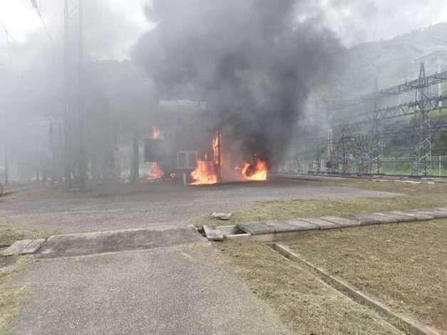 Cuatro trabajadores de Corpoelec heridos tras explosión en subestación El Mácaro