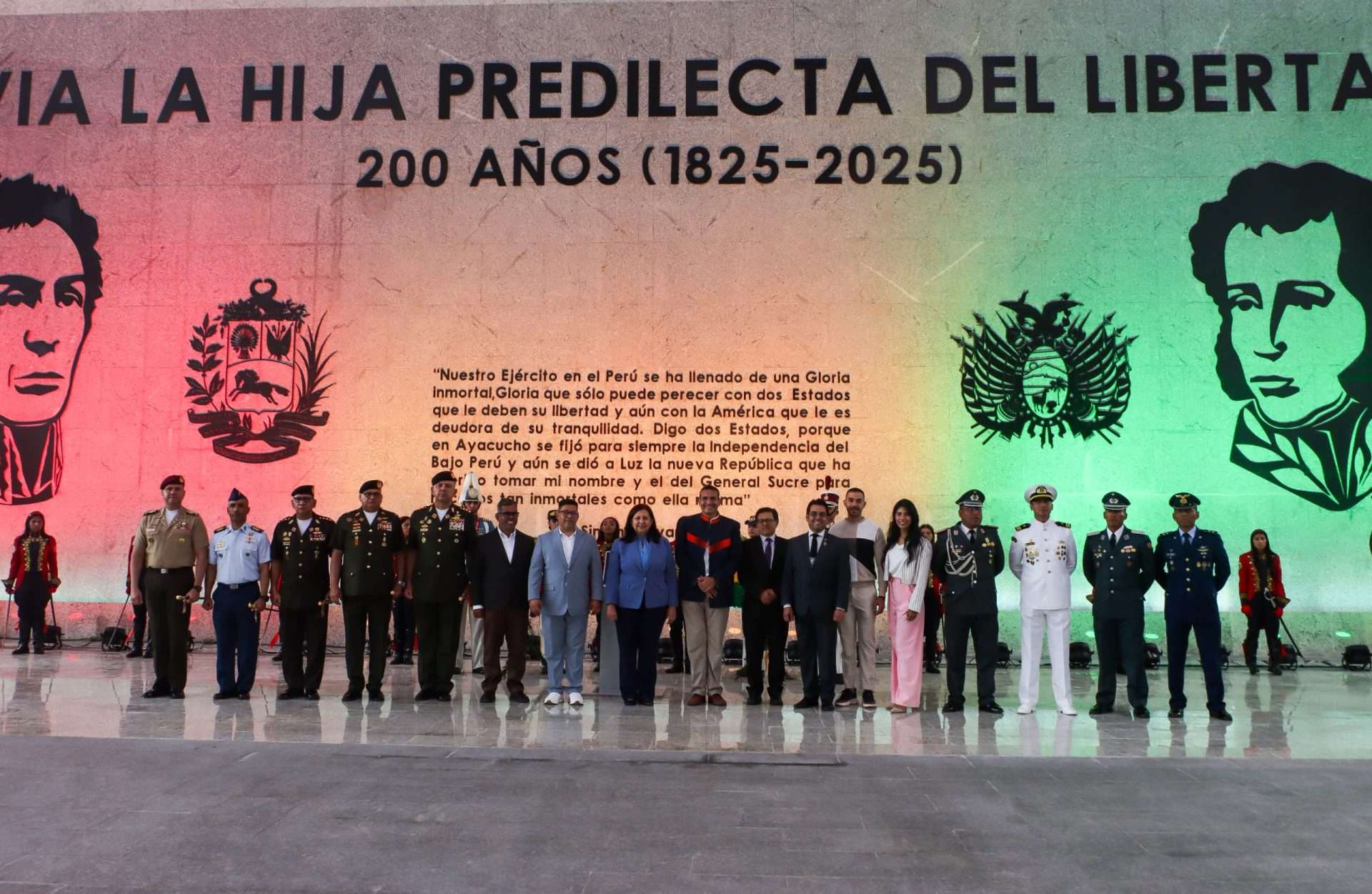 Inauguran Monumento a Bolivia en la parroquia Sucre de Caracas