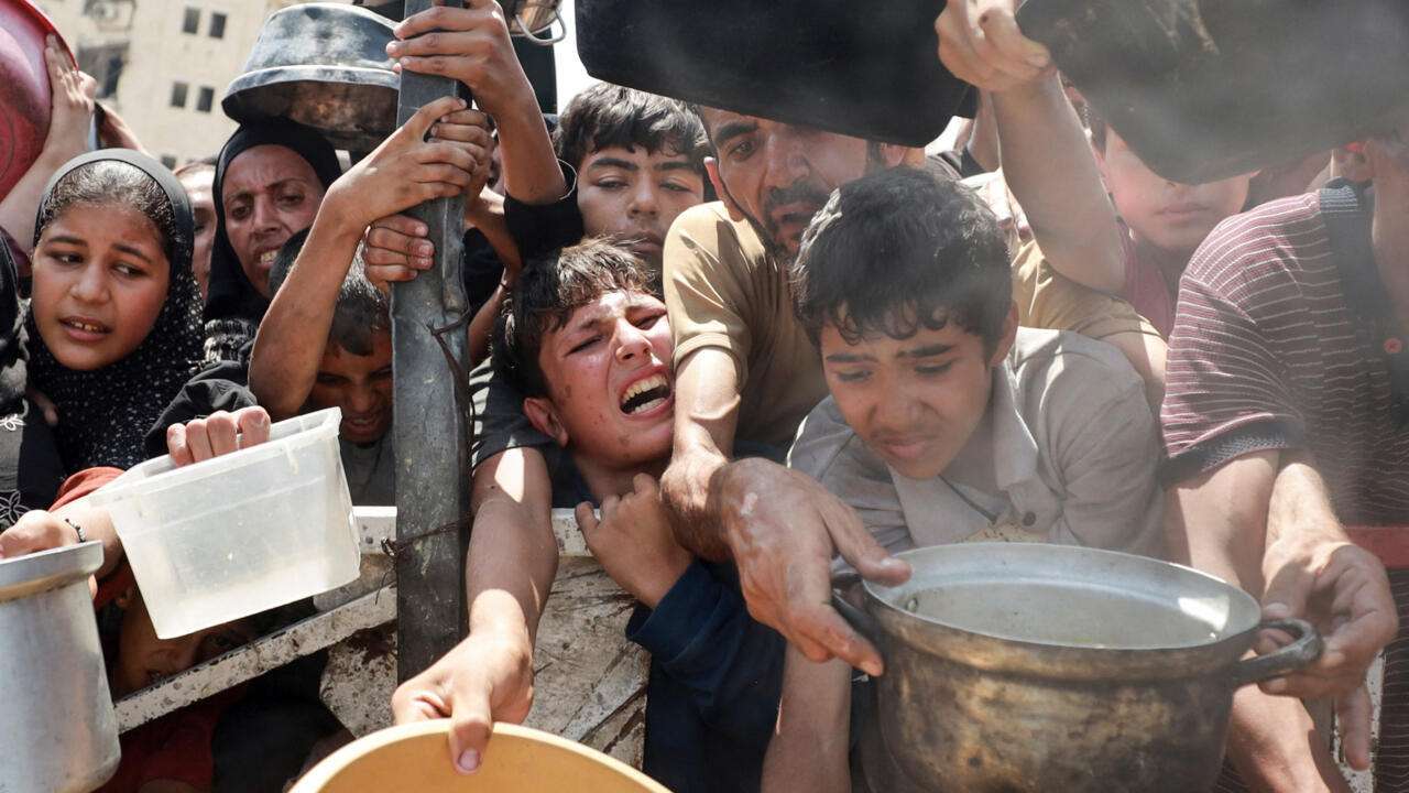 Niños pasan más de un día sin comer en Gaza