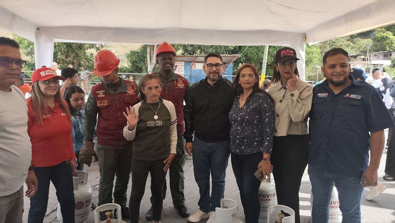 Entregaron 210 cilindros de gas en Los Teques