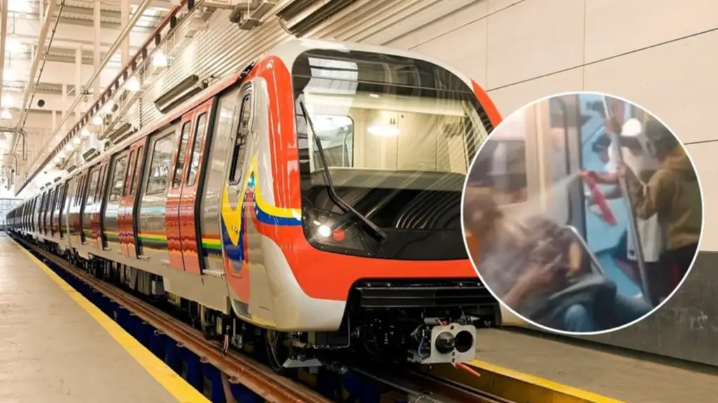 Video expone juego de Carnaval en Metro de Caracas afectando a adulto mayor
