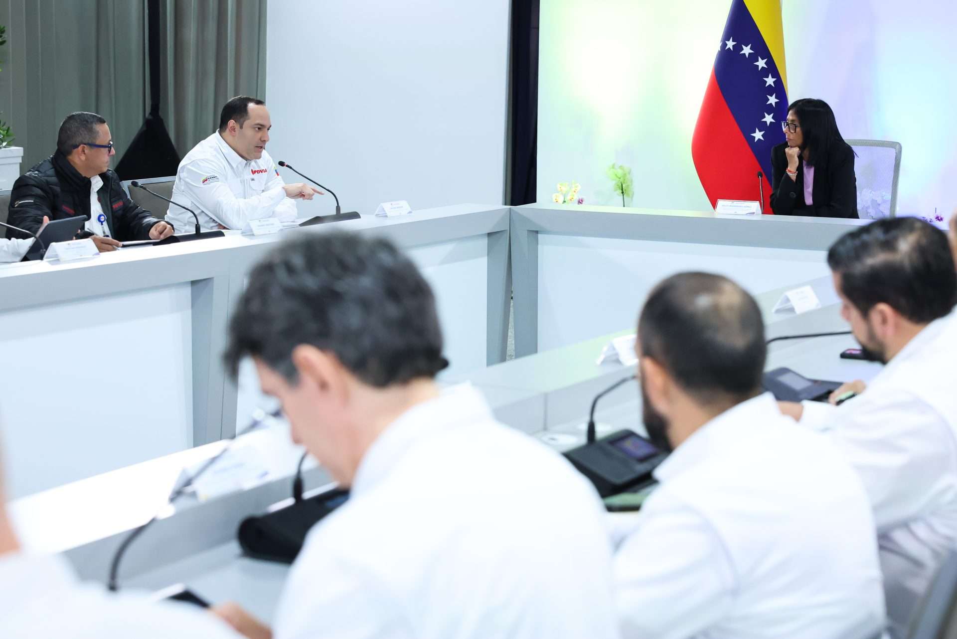 Delcy Rodríguez revisa lineamientos estratégicos del ámbito petroquímico
