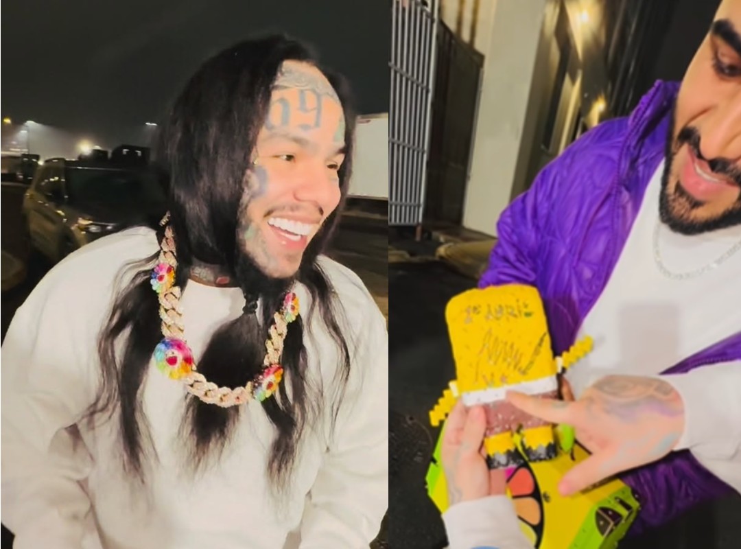 Maduro le autografió un muñeco de Bob Esponja del rapero Rapero Tekashi 6ix9ine