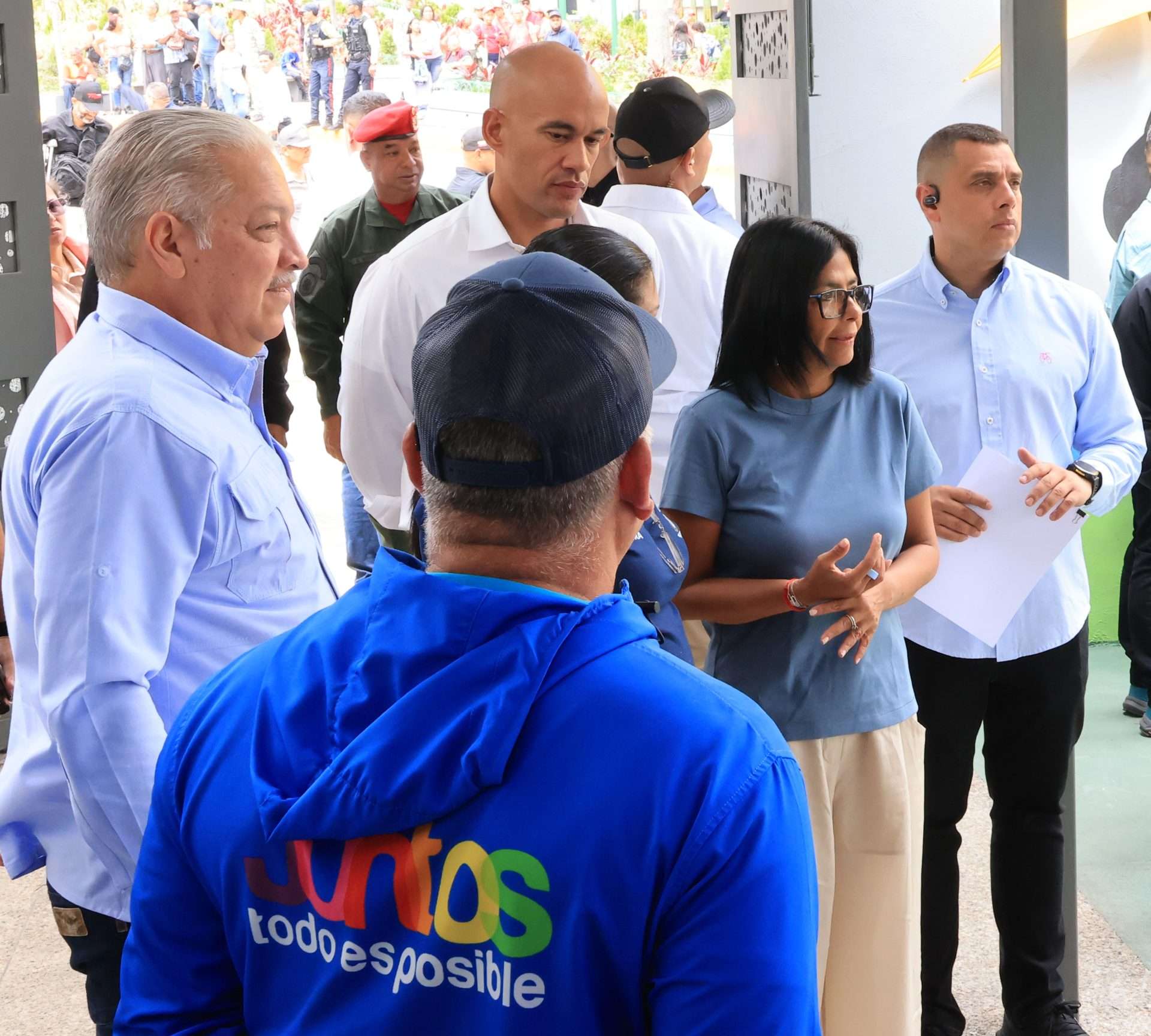 Delcy resalta participación ciudadana en la gran peregrinación contra las sanciones