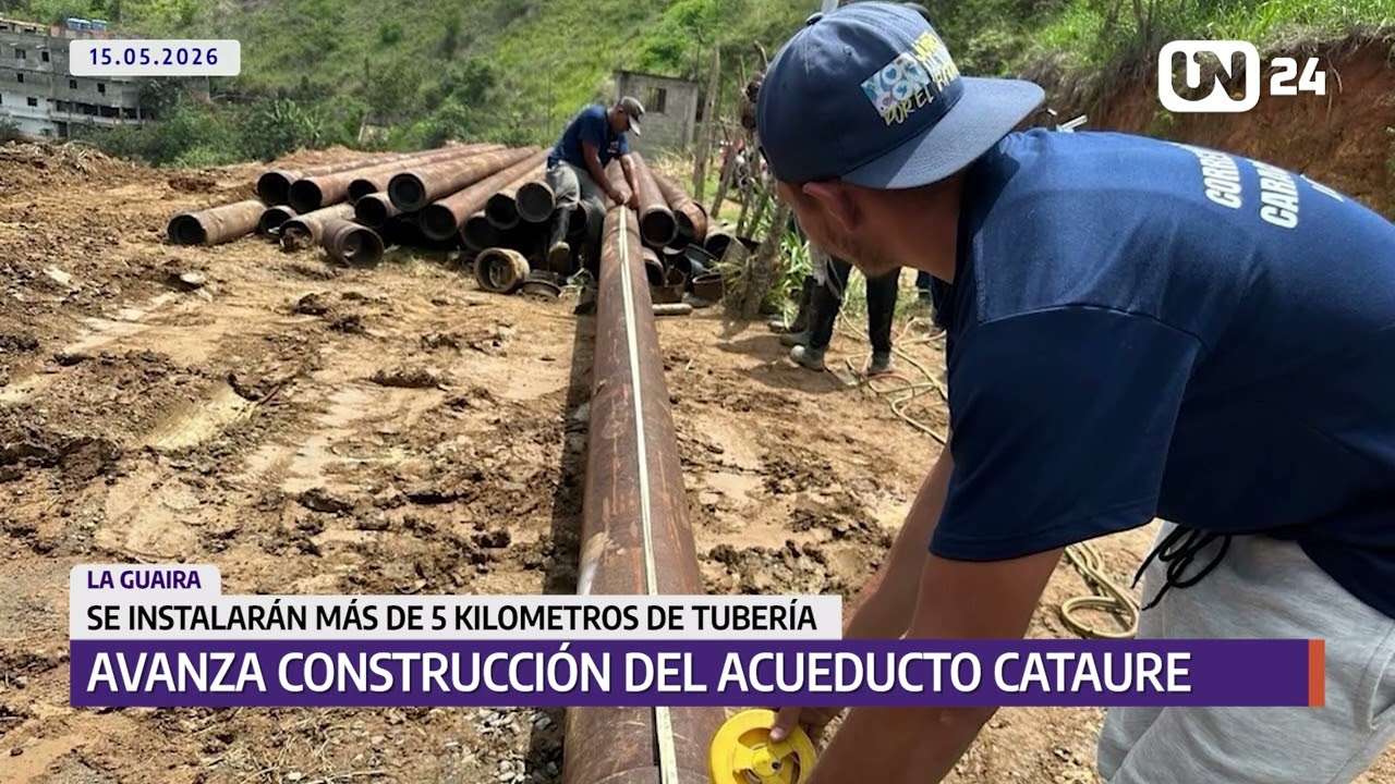 Avanza construcción del acueducto Cataure en Carayaca